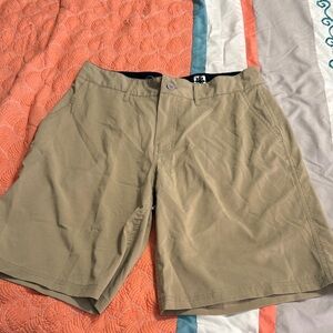OP Tan Men's Flat Front Shorts